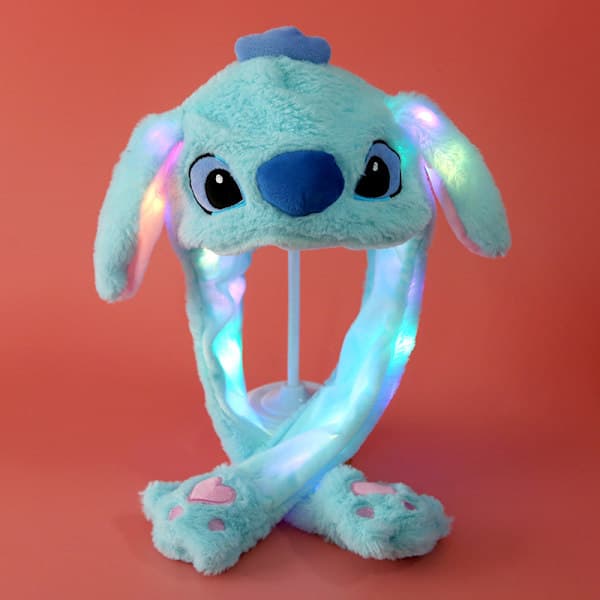 Plys Varm LED Kaninhat, Hoppehat Lysende Panda Luminous Panda Hat