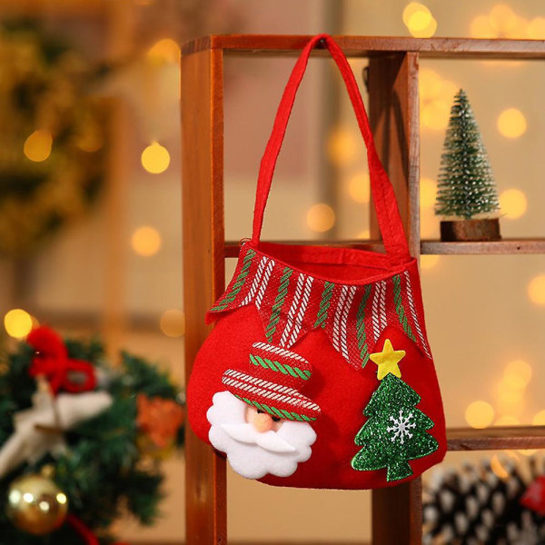 Christmas Cartoon Candys Apples Gift Bag Xmas Holiday Party suosii laukkuja festivaalilahjapusseihin Deer