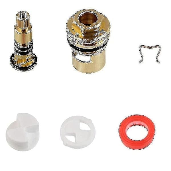 2 kranventiler ersättning Universal Discs patron Insats Kranventil Kvartsvarv 1/2 \" Mässing Keramisk Kranventilersättning