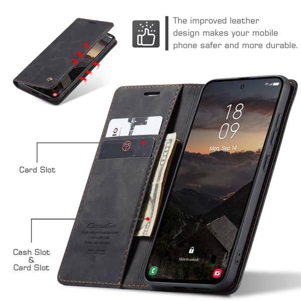 CASEME pung etui Samsung Galaxy S26 - Sort Sort Sort
