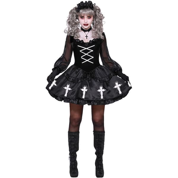 Vampyrspöknunnedräkt cosplay spökbrud halloweenkostym