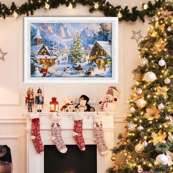 Adventskalenderpussel - 1008 bitars pussel för vuxna och barn, julklappspussel