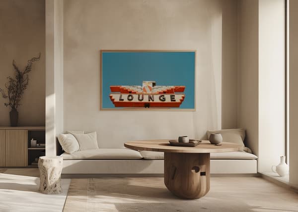Route 66 V Affisch 70x50 cm