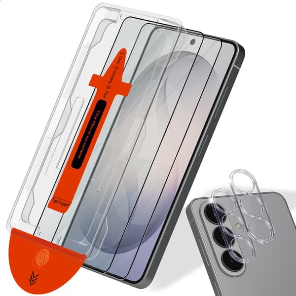2-pack Samsung S26 Plus Skärmskydd & 2-pack linsskydd - Härdat Glas | [Automatisk Installation] - Bubbel-fritt