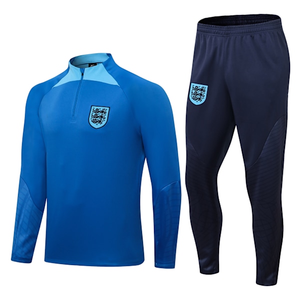 23-24 England langærmet trøjesæt til voksne og børn - træningstøj fodboldudstyr julegave 16#