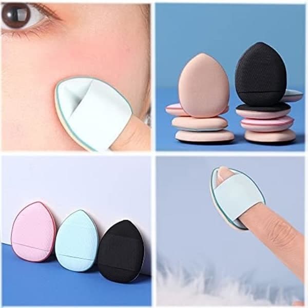 Pudepuf med båndhåndtag, Mini Makeup Blender Svamp til ansigtspudder