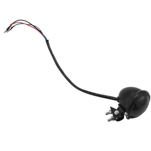 Motorcykel LED-baggrundsbelysning Integrerede bremselys til Chopper ATVS Dirt Bike Cafe Custom Sort