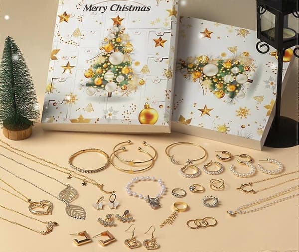 Advents Smykkekalender - Julegave Blindboks