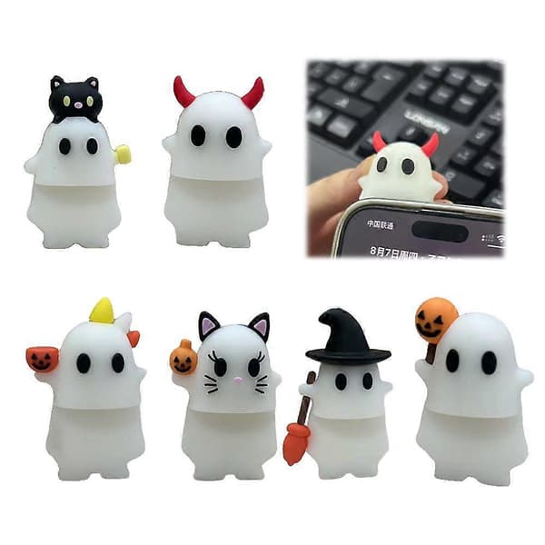 Ghostees Mystery Phone Buddy - Ghost Blind Box til Mobiltelefon Little bow
