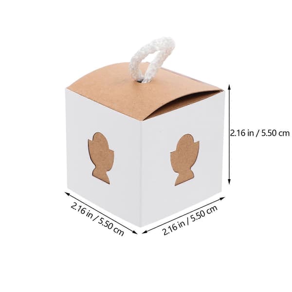 Godispresentförpackning i blandade färger Bröllopsgodislåda för förvaring 50 st Papper