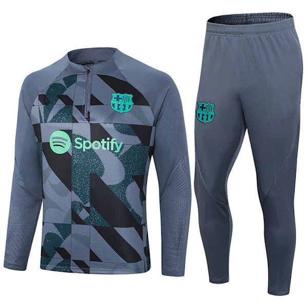 2425 Höst/Vinter Fotbollsträningsuniformer Vuxna och Barns Set Före Match Fotbollströjor Style 1 XL