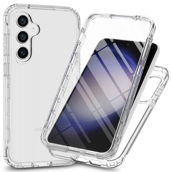 Samsung S24 FE Komplett Premium 3D Skall 3i1 ThreeSixty Clear
