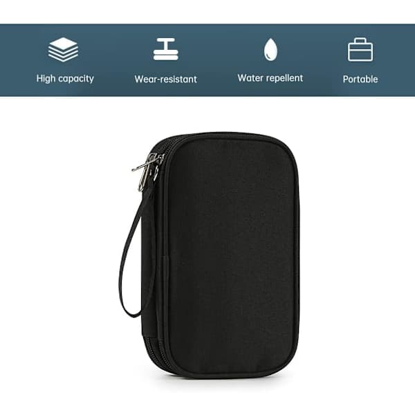 Elektronik Organizer Rejsetaske, Kabelopbevaringsetui til Oplader USB Tilbehør, Bærbar Gadget Organizer Pung