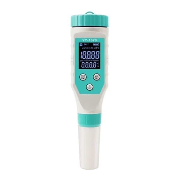 7 i 1 PH/Frit klor/ORP/EC/TDS/Salt/Temp PH-meter Pool Salinitetstester IP67 Vandtæt