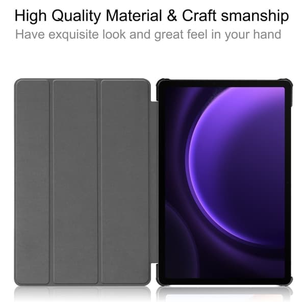 Ohut suojakotelo Samsung Galaxy Tab S10 Lite/S10 FE/S9 FE - Musta Musta