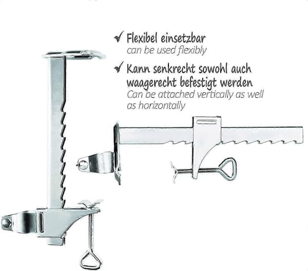 Galvaniserat stål paraplyfäste - Balkongparaplyfäste (25-32mm - 1 st)