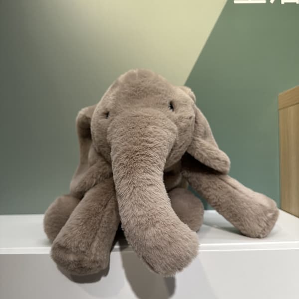 1 st Elefantdocka Trasdocka Plyschleksak Gosedjur (45cm)