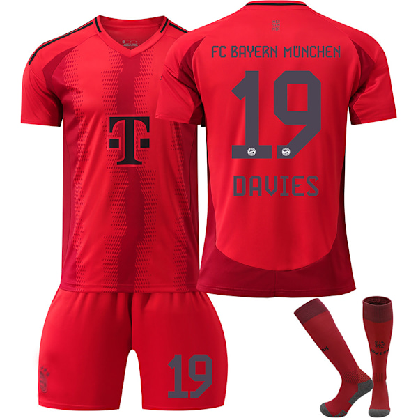 2425 Bayern Jersey 3 Kim Min-jae No. 9 Kane 10 Sane och andra vuxna och barns fotbollströjeset No.19 DAVIES XL