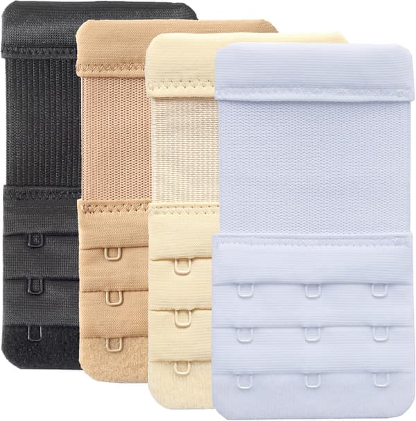 BH-forlenger, 3 hemper / 2 hemper, BH-forlenger 4 stk, 3 hemper 1,9 cm avstand
