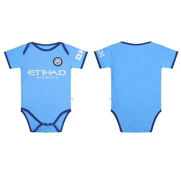 2425 Manchester City Home Football Jerseys Baby Crawl Clothes Men's and Women's Suits