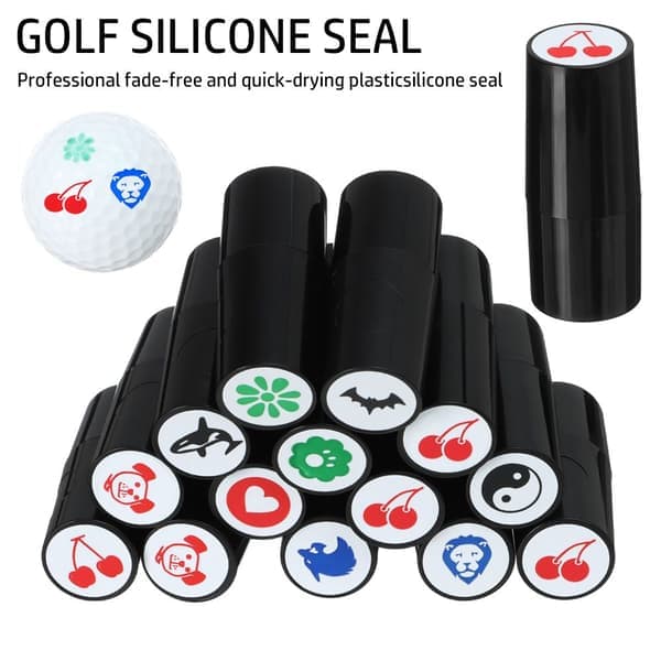 Golfbollsstämpel Golfstämpelmarkör 8+ AVTRYCK SVART 8+ Avtryck Svart 8+ imprint black