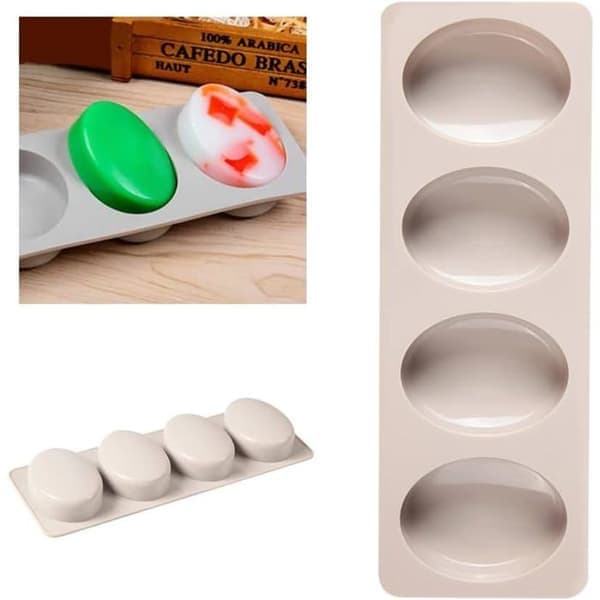 Sæbeform, fleksibel non-stick bageform til cupcakes, muffins og hjemmelavet håndværk