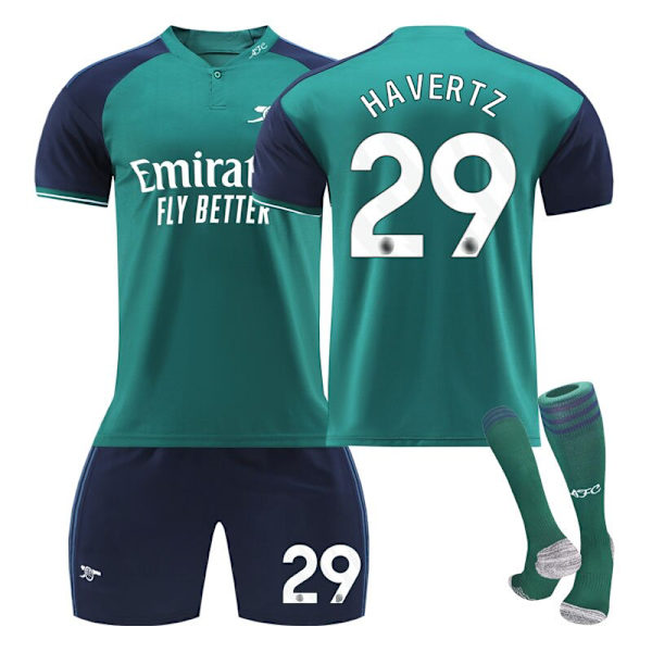 Arsenal 23-24 andra bortaställ för vuxna och barn NO.29 HAVERTZ 18