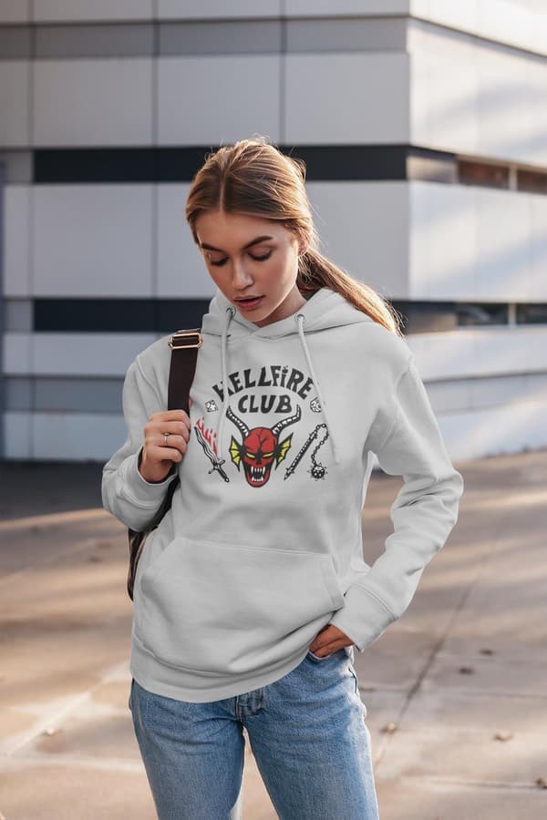 Hellfire Ask Hoodie T-paita Stranger Things XL XL