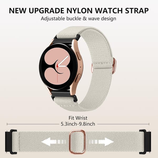 5-paknings stretchbånd kompatible med Galaxy Watch 7/6/5/4 og mer