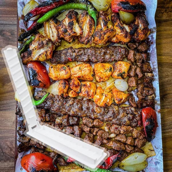 Kebab Maker, Manuell BBQ Spyd Maker, BBQ Spyd Form, BBQ Spyd Form (Hvit)