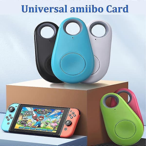 Ubegrænset Amiibo Link Bluetooth-nøgleapp understøttet til Zelda Splatoon 3 Blå Blue