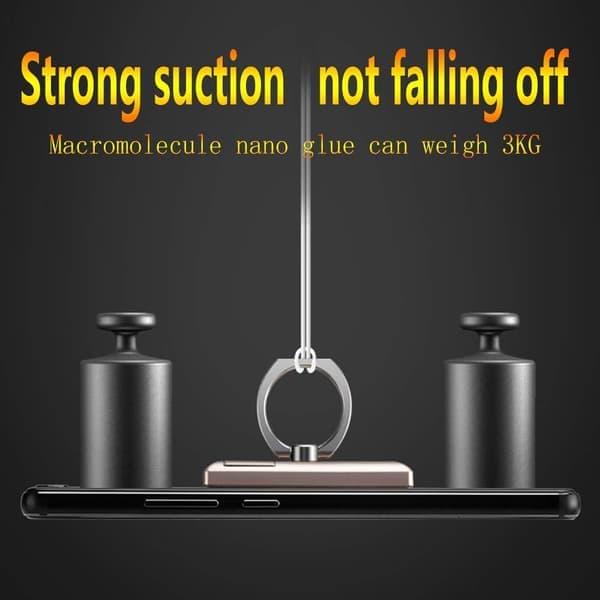 USB Lighter Oppladbar Elektrisk Flameless Lighter Telefonringholder 2 i 1 (Gull)
