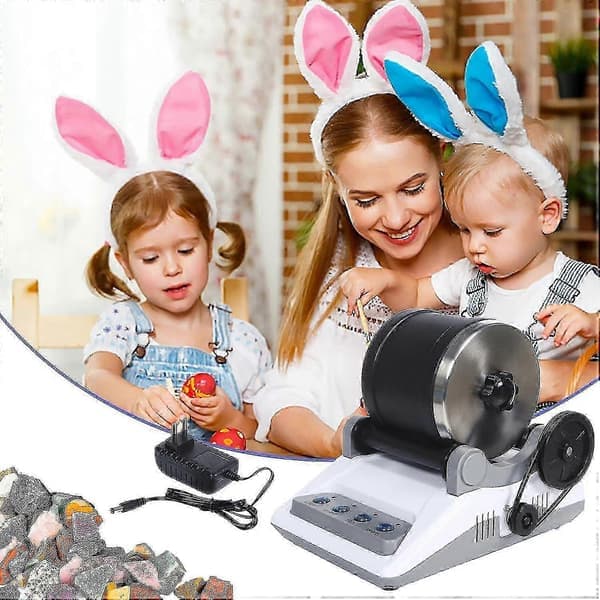 Stenpoleringsset, professionellt stenkoppset, polermaskin, stenpolerare, stenslip, 7-dagars timer, 4 poleringspulver '-OP