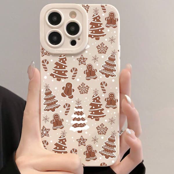 Telefonfodral - Jul - SAKER - Jultelefonfodral - Dropp - Säker - Träd - Kompatibel med Iphone 16plus 16plus