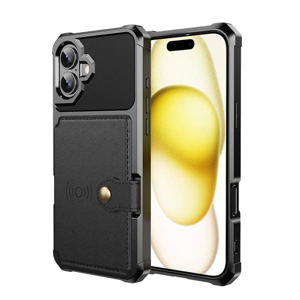 Luksus Walletshell til iPhone 16 Plus - Praktisk funktion med et stilfuldt design Grøn Grön