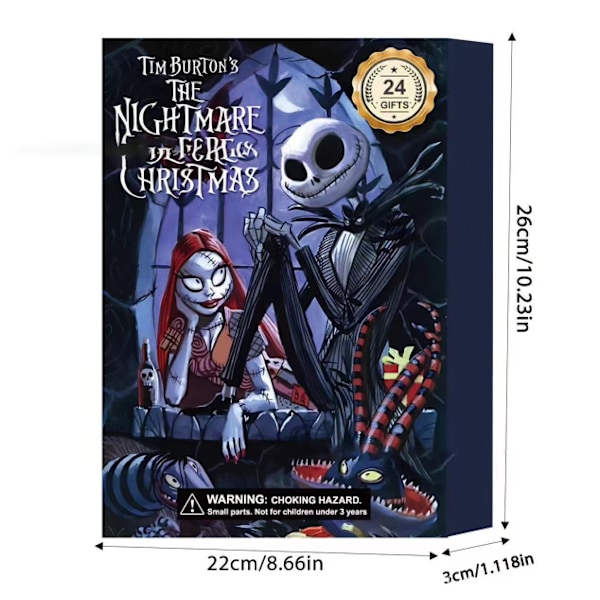 24 Nye Halloween Nedtelling Kalender Spøkelse Spøkelse Vibe Gotisk Blind Boks Gaver Style 4