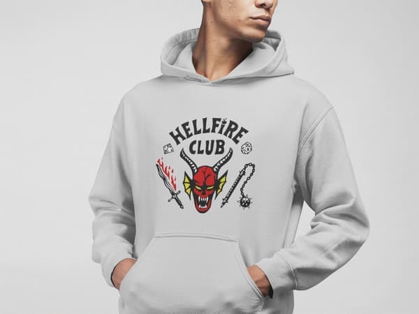 Hellfire Ask Hoodie T-shirt Stranger Things S Small