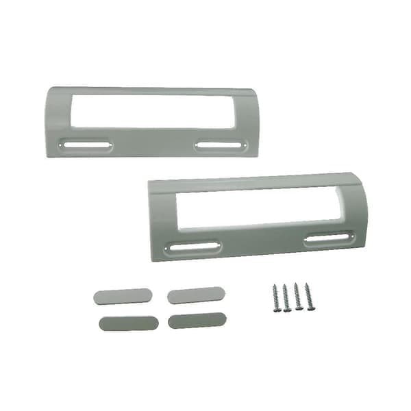 2 x Logic Universal Hvit Kjøleskap / Frysedørhåndtak 80mm-150mm Null Ingen