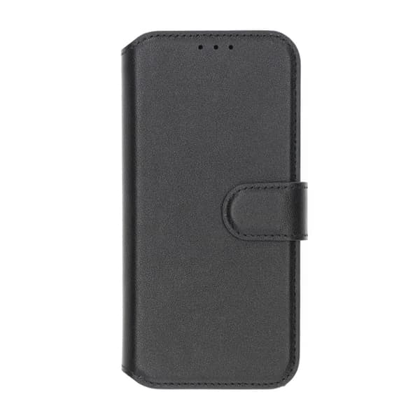 iPhone 16 Pro Max Pung etui Ægte Læder Rvelon - Sort Sort