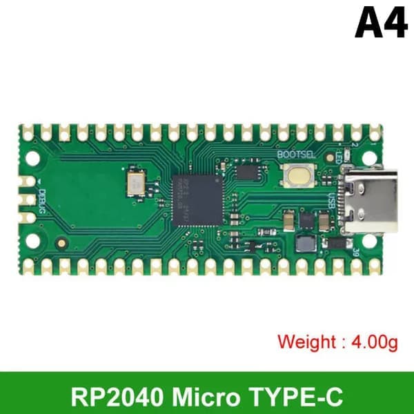 1. RP2040 kjerne kort TYPE-C USB-C for Raspberry kjerne kort RP2 A4 A4