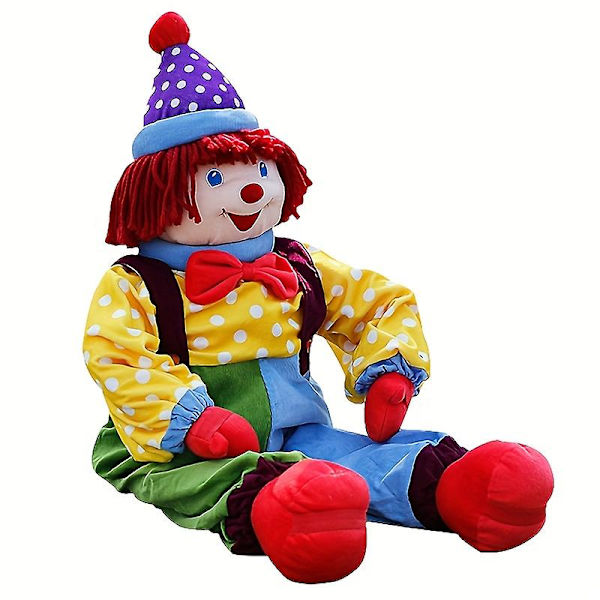 Clowndocka tidig utbildning Leksaksdocka Litet hänge Krama docka Handdocka Lärohjälpmedel Baby Lugnande plyschdocka
