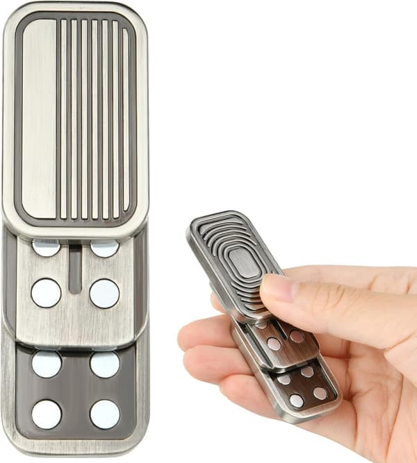 Metal Fidget Slider Legetøj, EDC Fidget Legetøj til Voksne, Stresslindring mod Angst