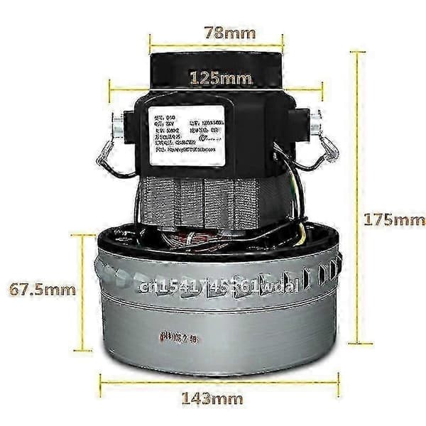 1500W 200V - 240V 50Hz 143mm Universal Industriel Støvsugermotor Erstatning til Vandabsorption - XF27
