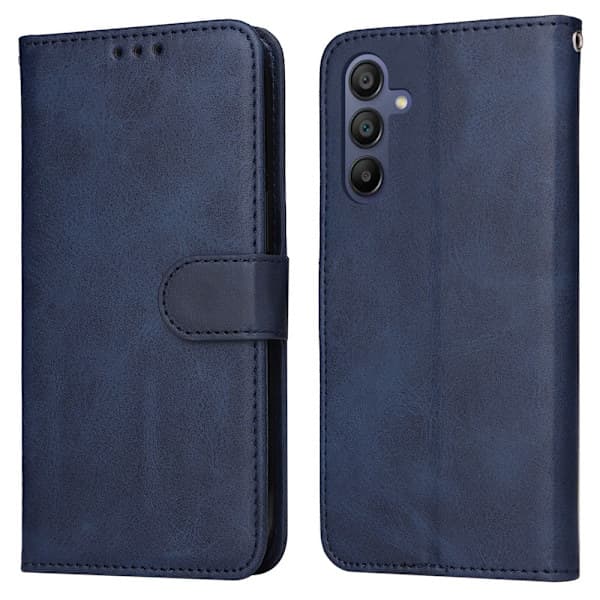 Samsung A17 PU Läder Plånboksfodral – Multi-Kort Flipskydd Kompatibelt med A17/A16/A26 5G Blå