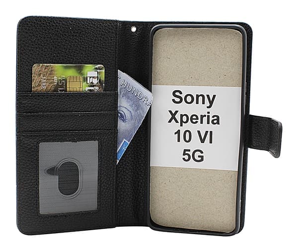 Sony Xperia 10 VI 5G Nyt Standcase Pung Etui Sort Svart