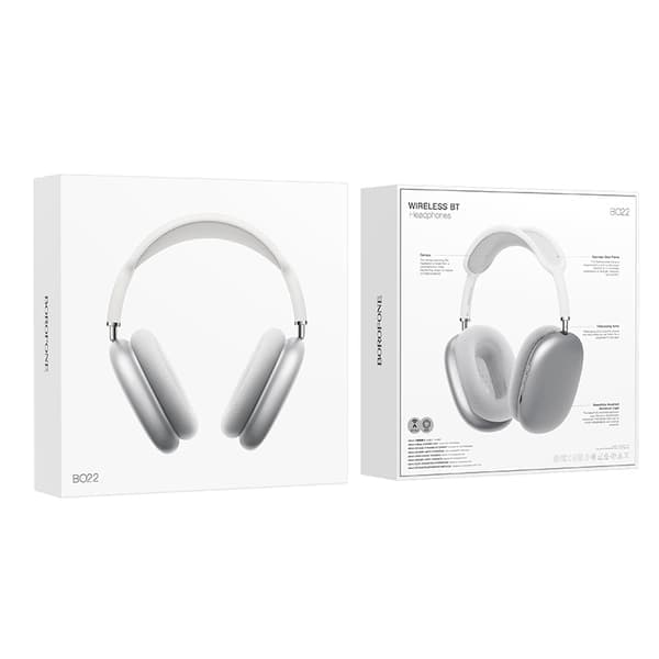 W65 Plus Nya Bluetooth Over-Ear Trådlösa Sportlurar med Vikbar Design och Tung Bas Silver Silver