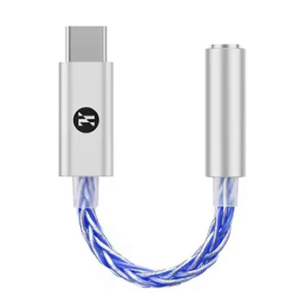 JCALLY JM6 Pro USB C til 3,5 mm DAC-adapter, Type C digital lydafkoderforstærker, HiFi hovedtelefonadapter blå
