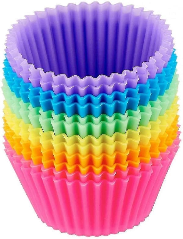 Gjenbrukbare og non-stick silikonformer, muffinsformer, muffinsformer