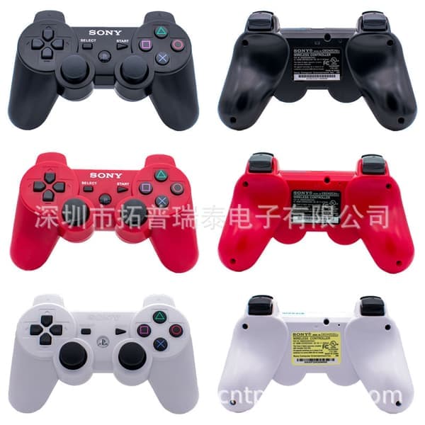 (Labor Day-kampanj) PS3-spelkontroll PS3 Bluetooth trådlös kontroll Universal knappspel Svart black