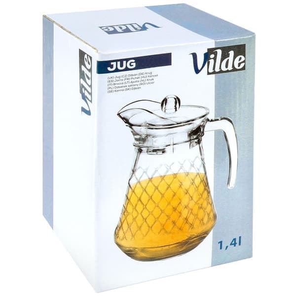 Glas med låg til drikkevarer: vand, juice, iste og mere